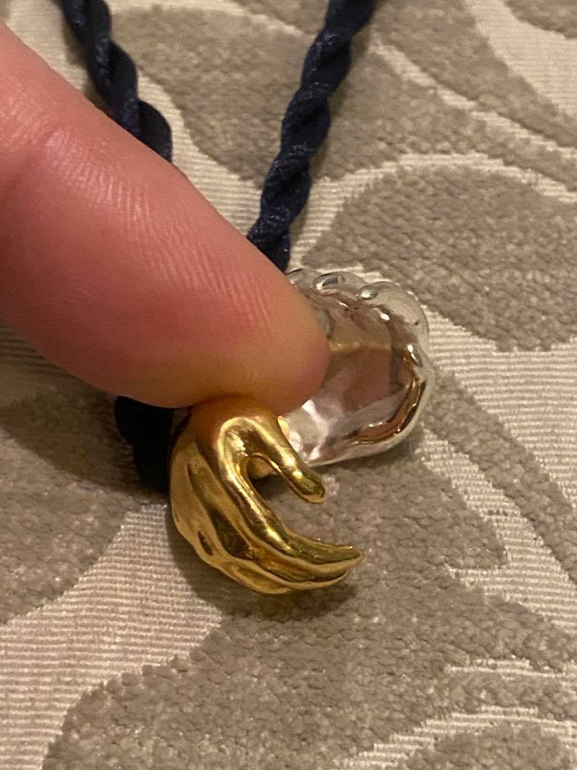 Empowerment Necklace styled with bohemian attire