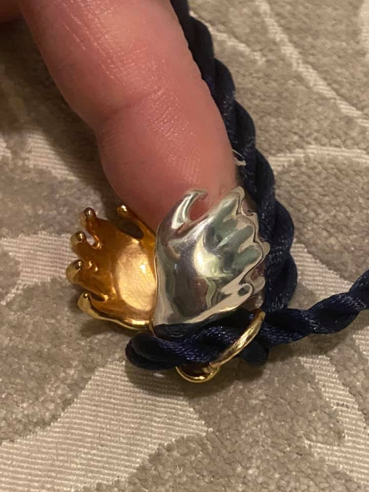 Model wearing Empowerment Necklace in casual outfit