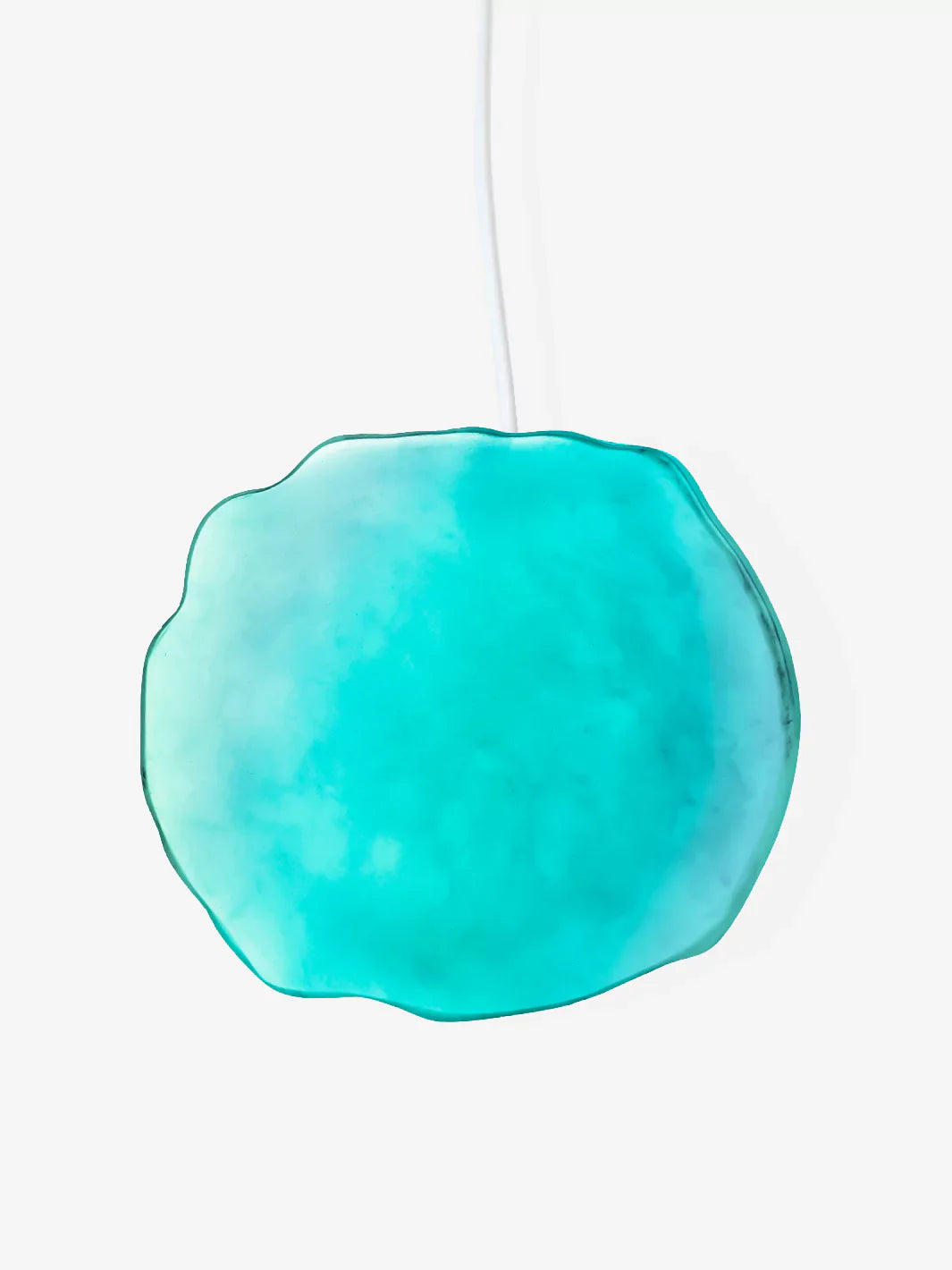 Aqua Crystal Holographic Wireless Charger by Ellie Rose from the top view