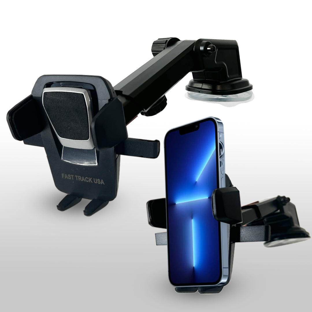 Side view showcasing 360-degree rotation of Car Phone Mount