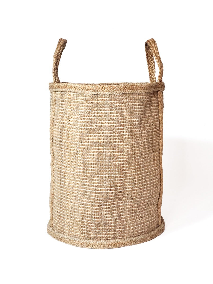 Close-up of Eco-Friendly Jute Bono Hamper's textured material for sustainable storage