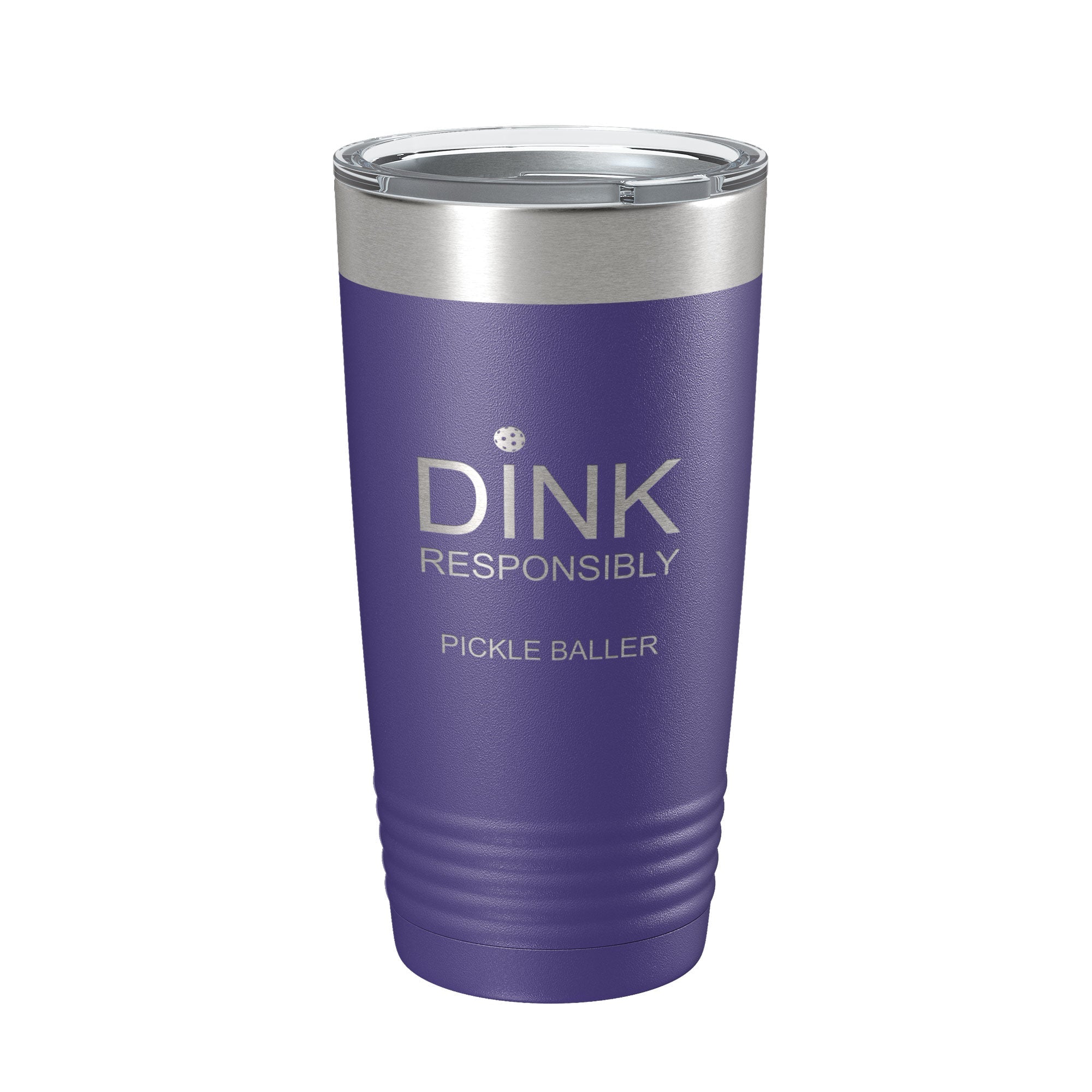 Dink Responsibly Insulated Tumbler with a lid and straw
