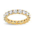 Front view of 14K Yellow Gold 3.00 Cttw Diamond Eternity Band by Infinite Jewels