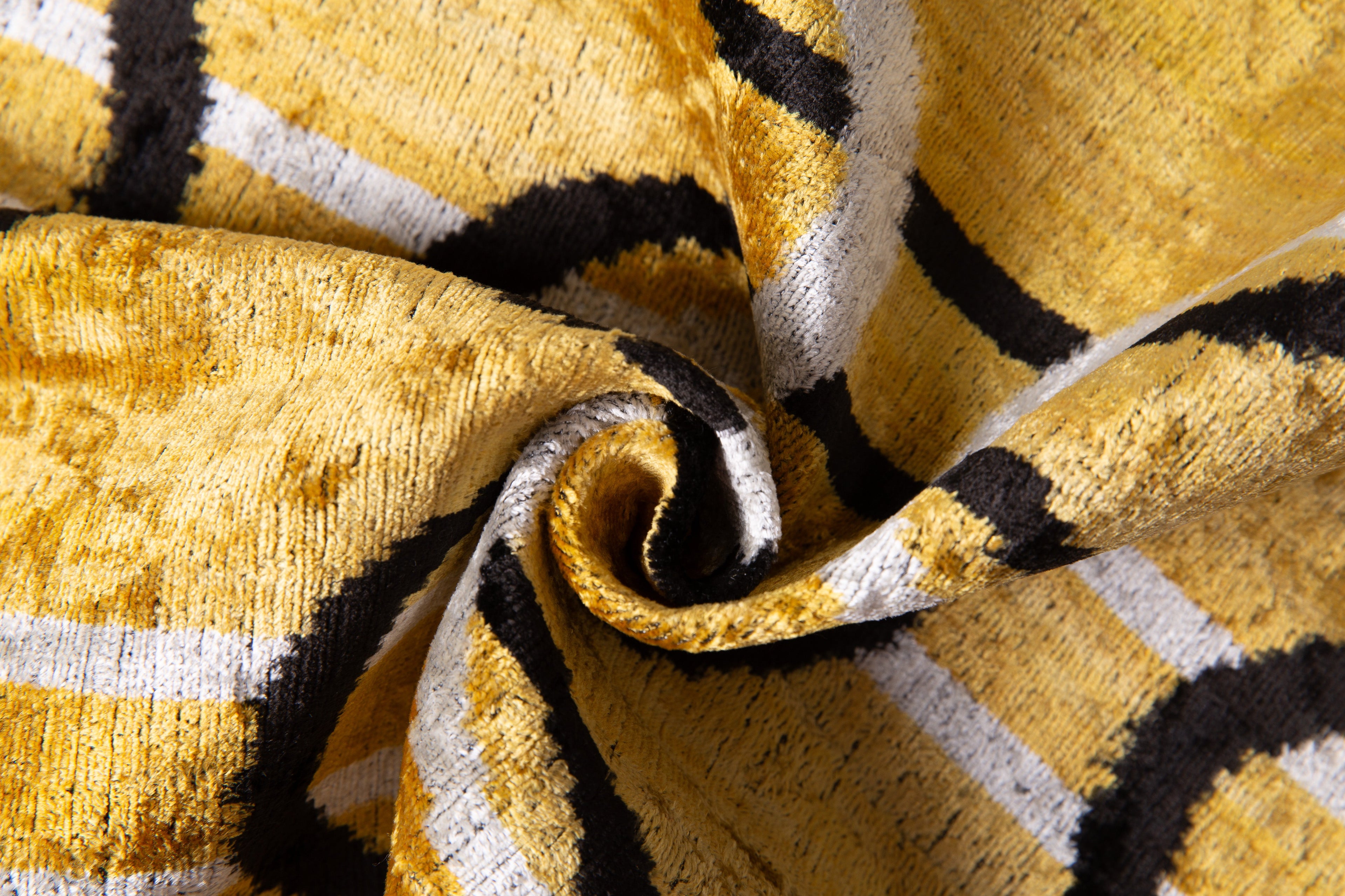 Side view showcasing the luxurious texture of Canvello's Velvet Throw Pillow