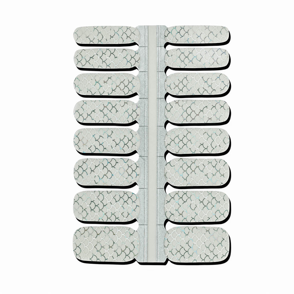 Holographic Mermaid Nail Polish Wraps (Transparent)