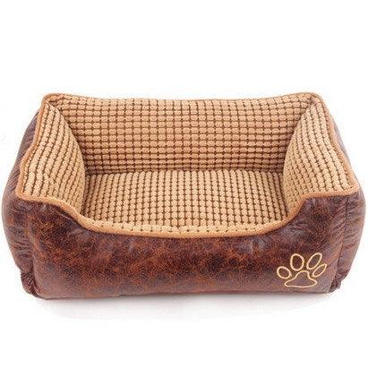 Luxury Suede Dog Bed Set in stylish design with free accessories
