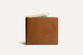 Front view of Premium Double Bifold Wallet by Kiko in cowhide leather