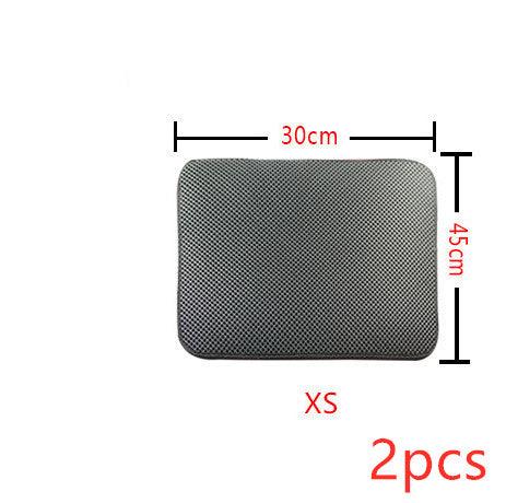 Ultimate Clean Paws Cat Litter Mat demonstrating effective litter trapping