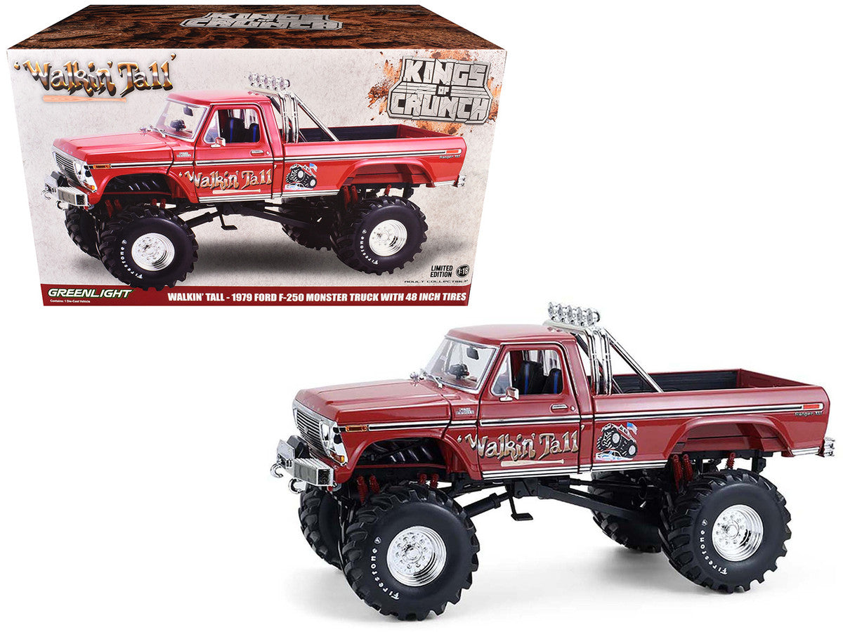 Close-up of 1979 Ford F-250 Monster Truck Diecast Model's intricate interior