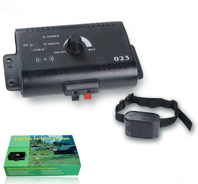 Family playing with their pet near the Ultimate Freedom Pet System