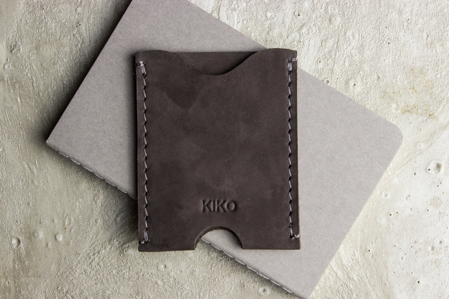 Back view showcasing the craftsmanship of Kiko's Card Holder