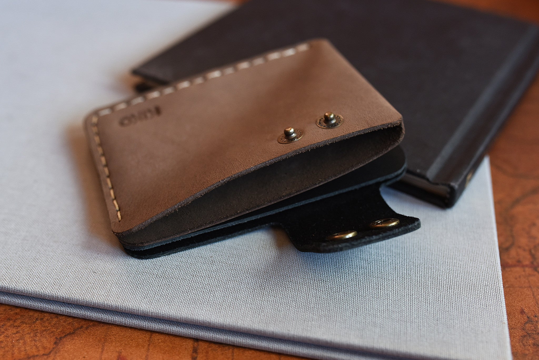 Interior layout of Kiko Slim Card Wallet with cards inside