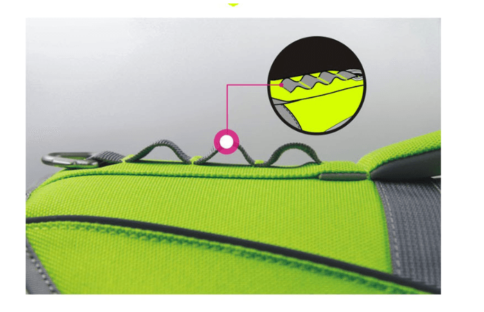 Front view of ZippyPaws AquaPup Dog Life Vest in bright colors