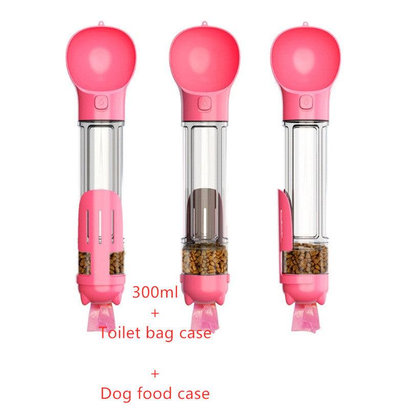 3-in-1 Portable Dog Water Bottle demonstrating easy usage