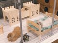 Durable Eco-Friendly Wooden Rabbit Castle with detachable features