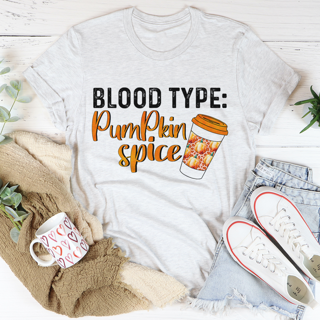 Blood Type Pumpkin Spice T-Shirt