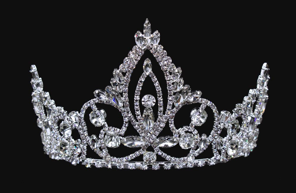 #16450 - Pageant Prime Tiara with Combs - 4"