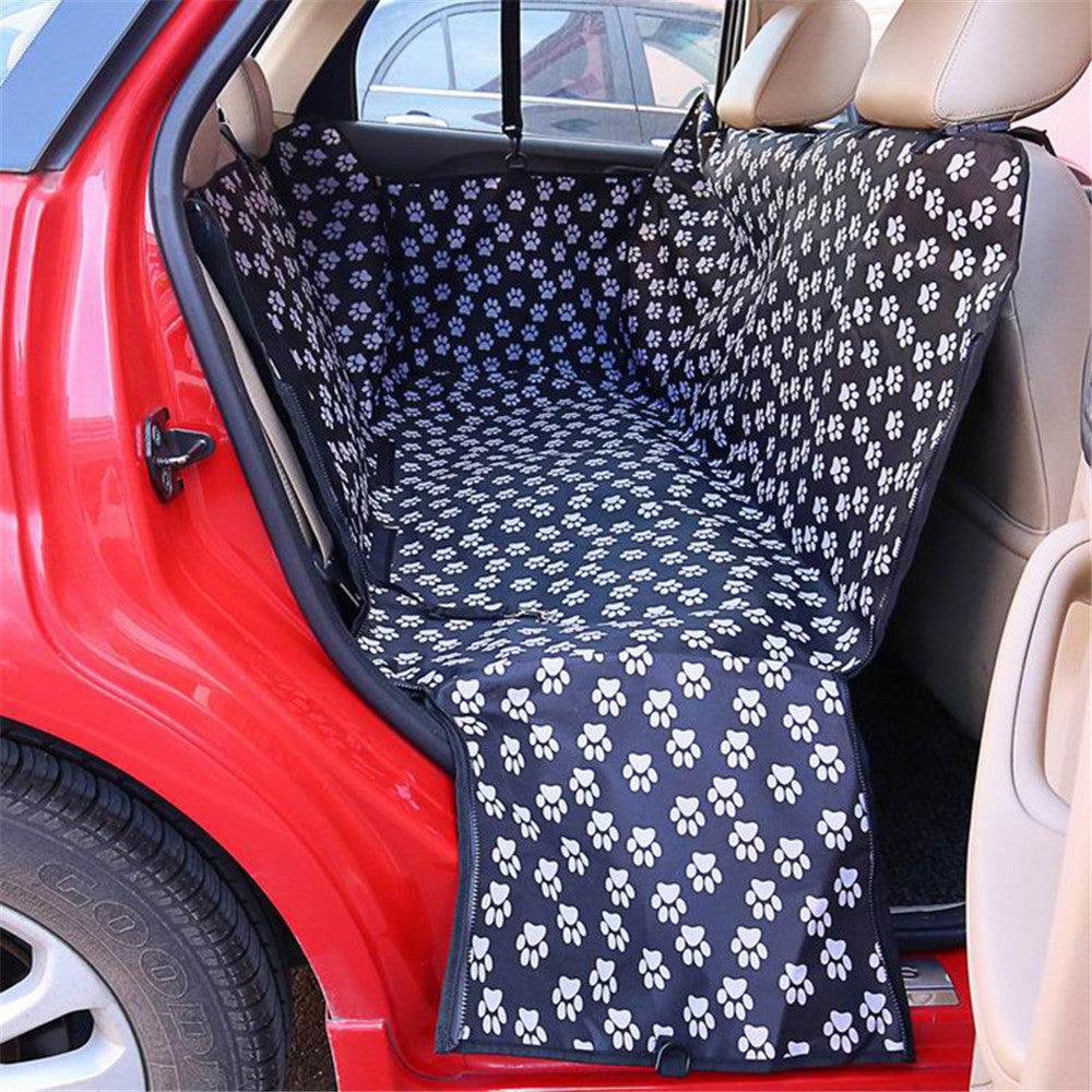 Installation process of PetSafe Car Hammock Seat Cover in a vehicle