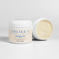 Front view of Solikka Collagen & Sleep Cream jar on a white background