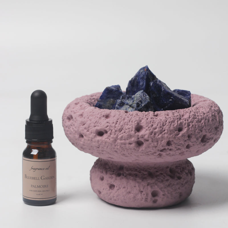 Elegant design of Palmoire's Purple Moon Diffuser showcasing Bluebell Garden essence