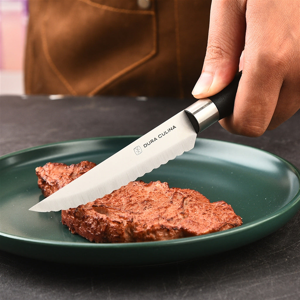 8 Piece Micro Serrated Kitchen Steak Knife Set