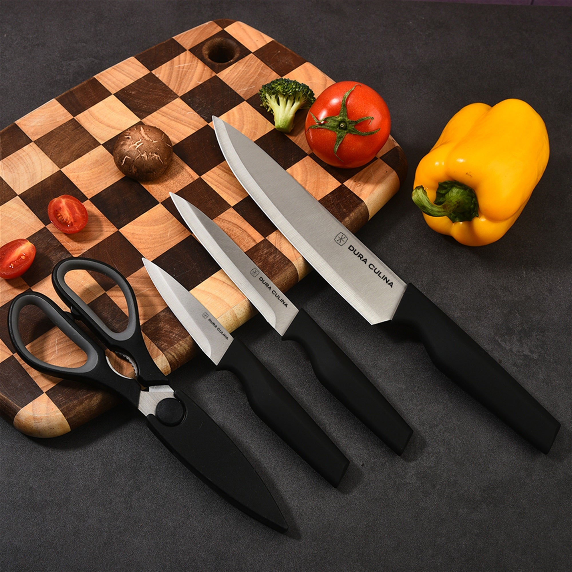 5-inch santoku knife from Ultimate 6-Piece Knife Set by Dura Living