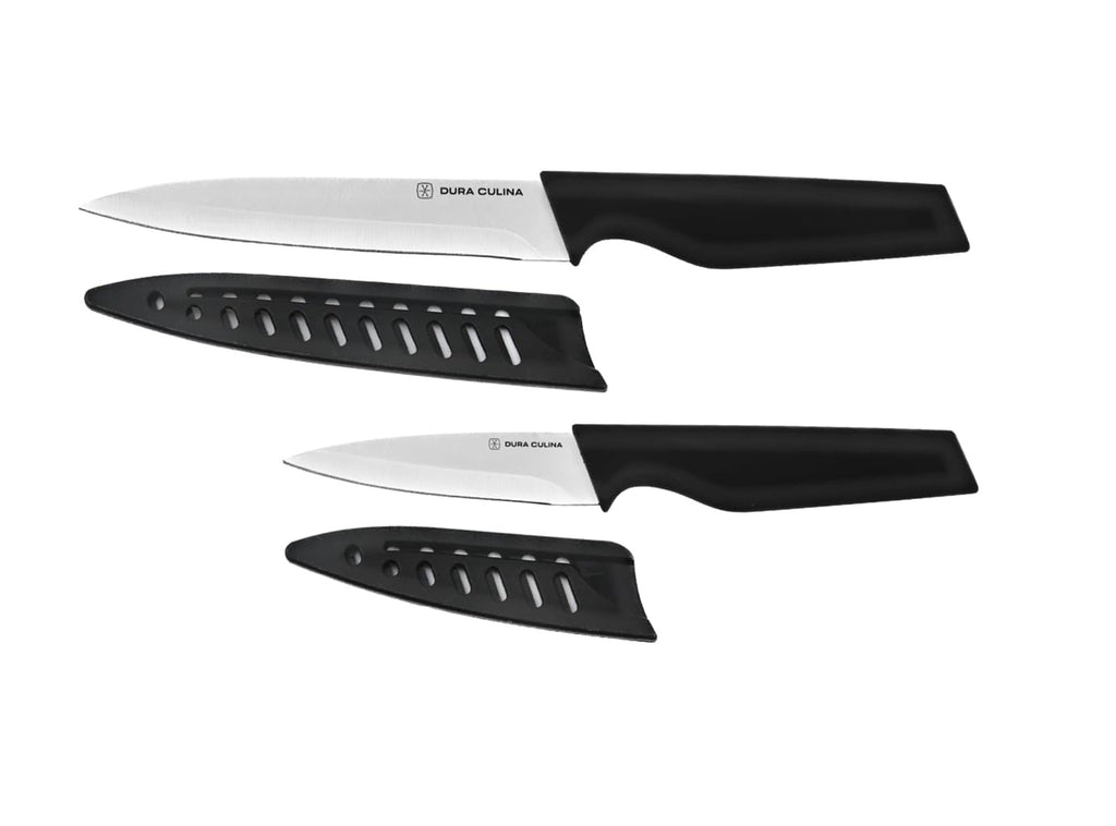 Ergonomic handles of Dura Living kitchen knives for comfortable grip