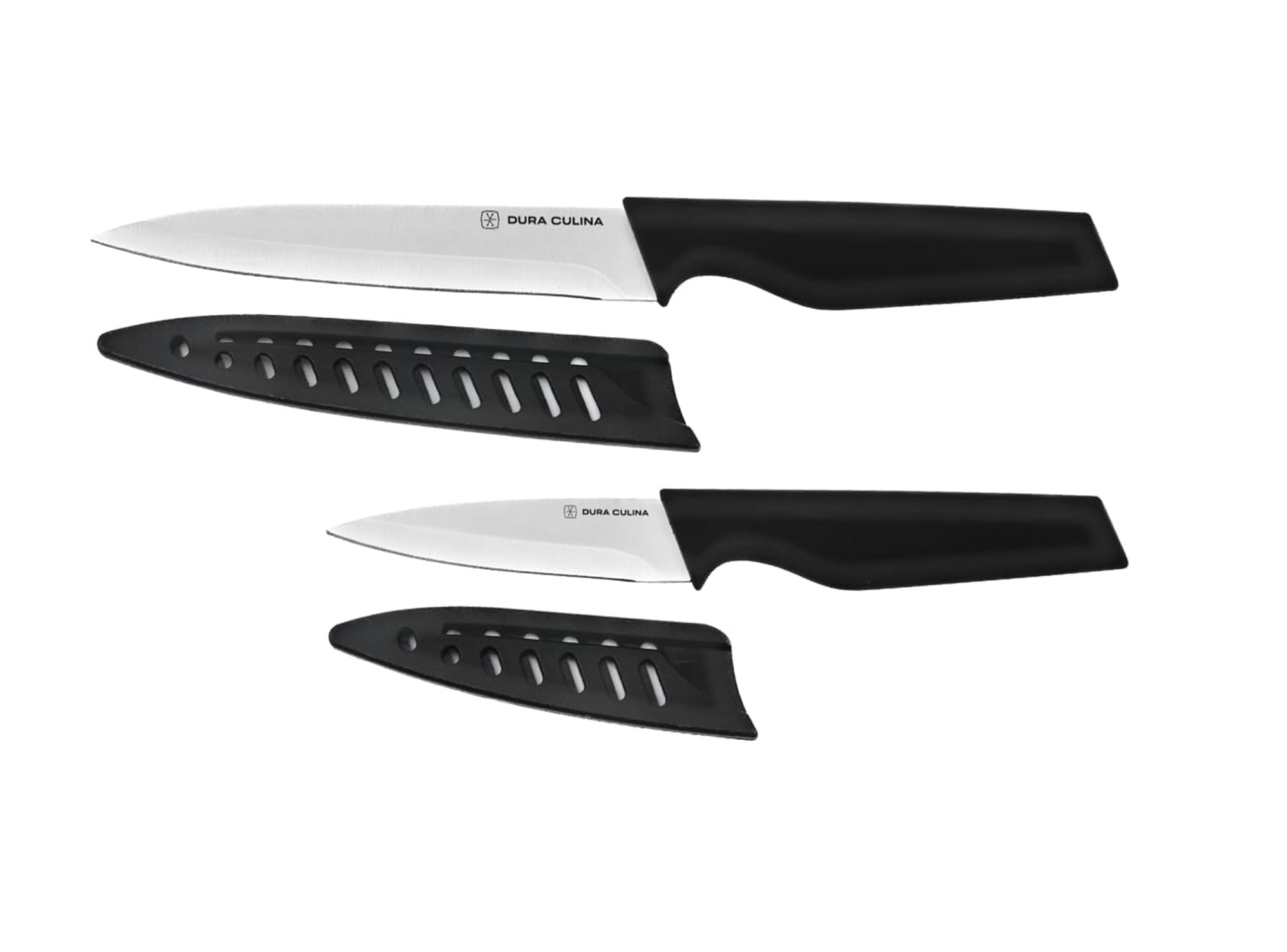 Ergonomic handles of Dura Living kitchen knives for comfortable grip