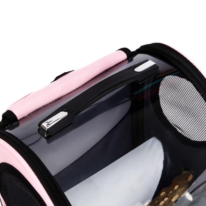 Front view of Chic Foldable AirVent Bird Carrier by Dog Hugs Cat