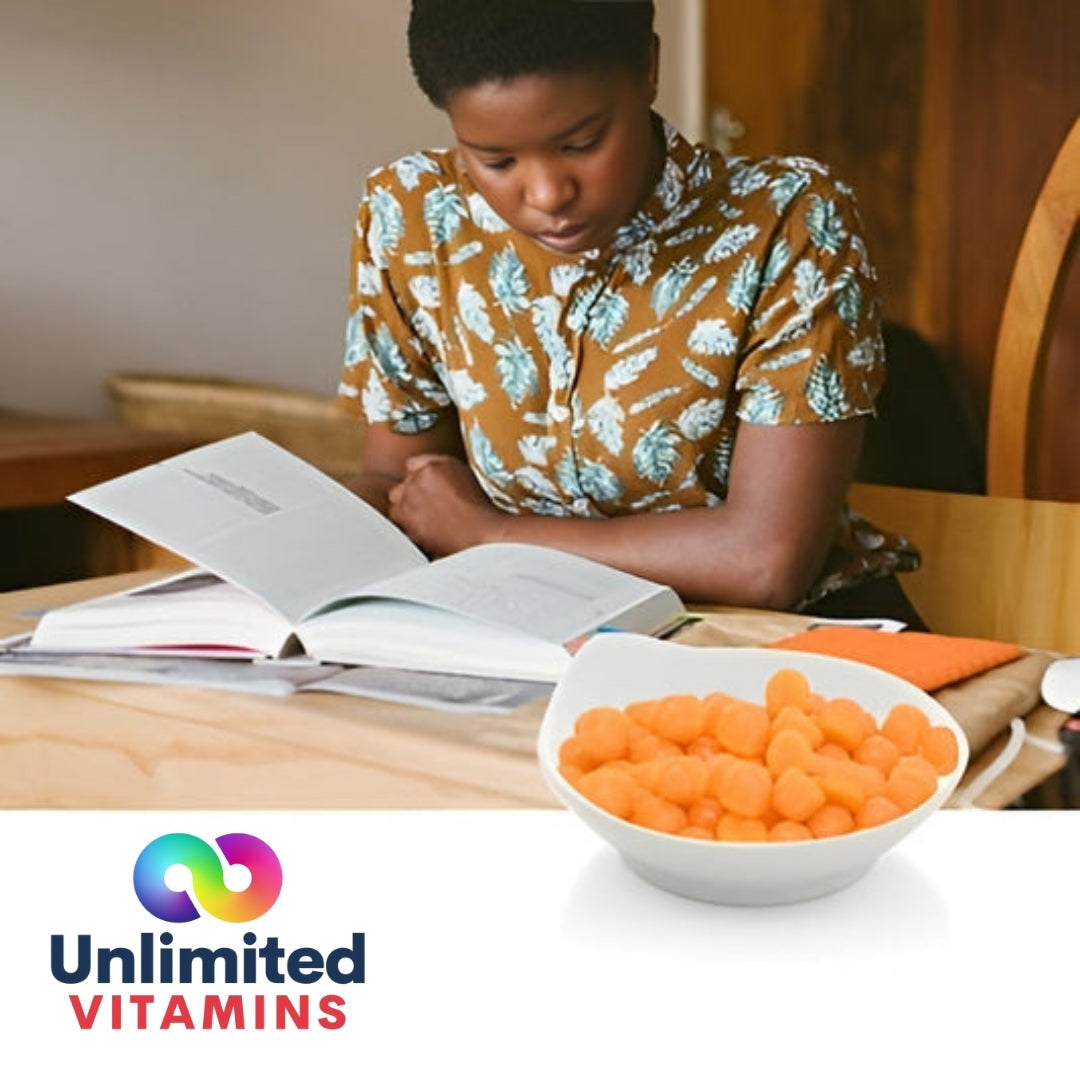 Lifestyle shot of Delicious Eye Health Gummies being enjoyed by a user