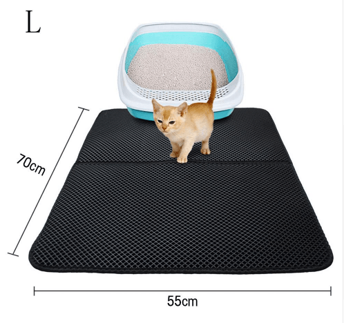 Ultimate Clean Paws Cat Litter Mat with cat litter box