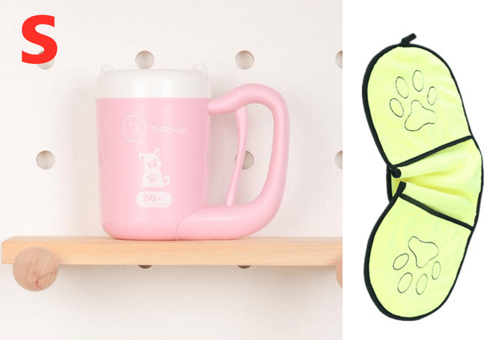 PawPerfect CleanPup with a cat paw inside for demonstration by Dog Hugs Cat