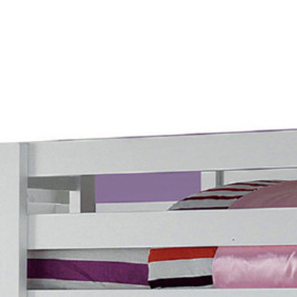 Close-up of the Five Drawers on the 66" White Bookcase by Gobingya