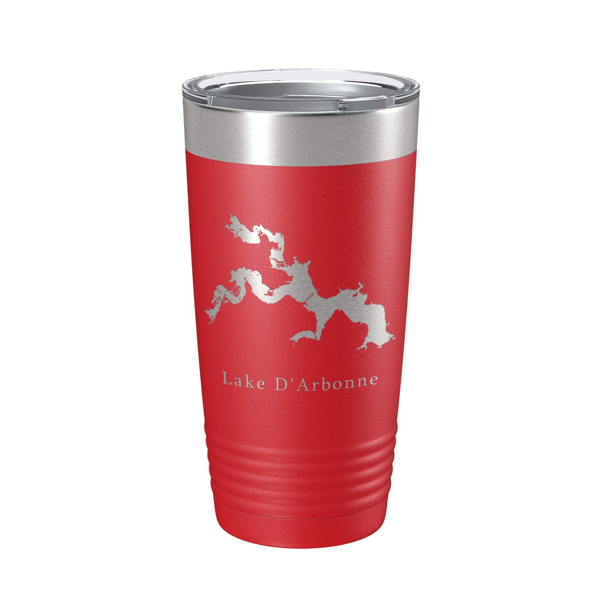 Lake D'Arbonne Map Insulated Tumbler displaying vibrant colors