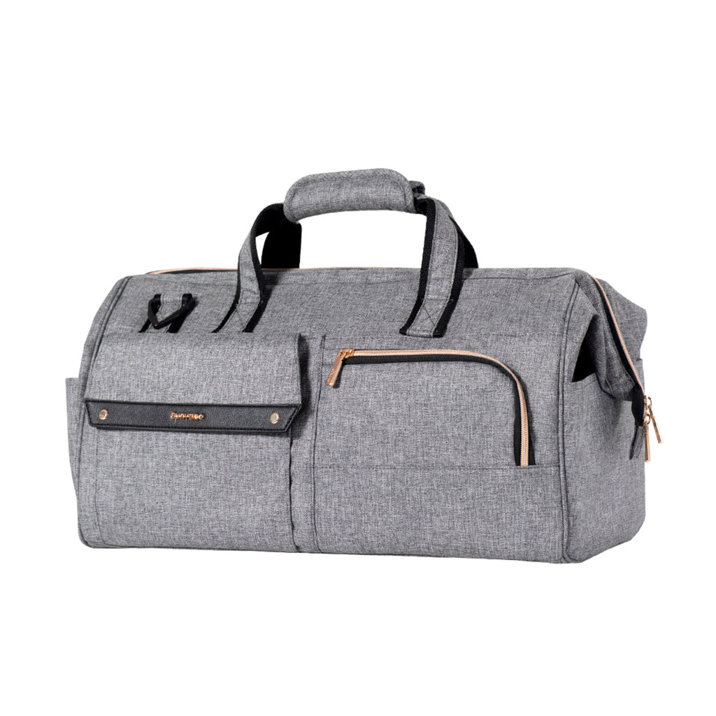 Front view of SUNVENO 3-in-1 diaper tote bag in everyday use