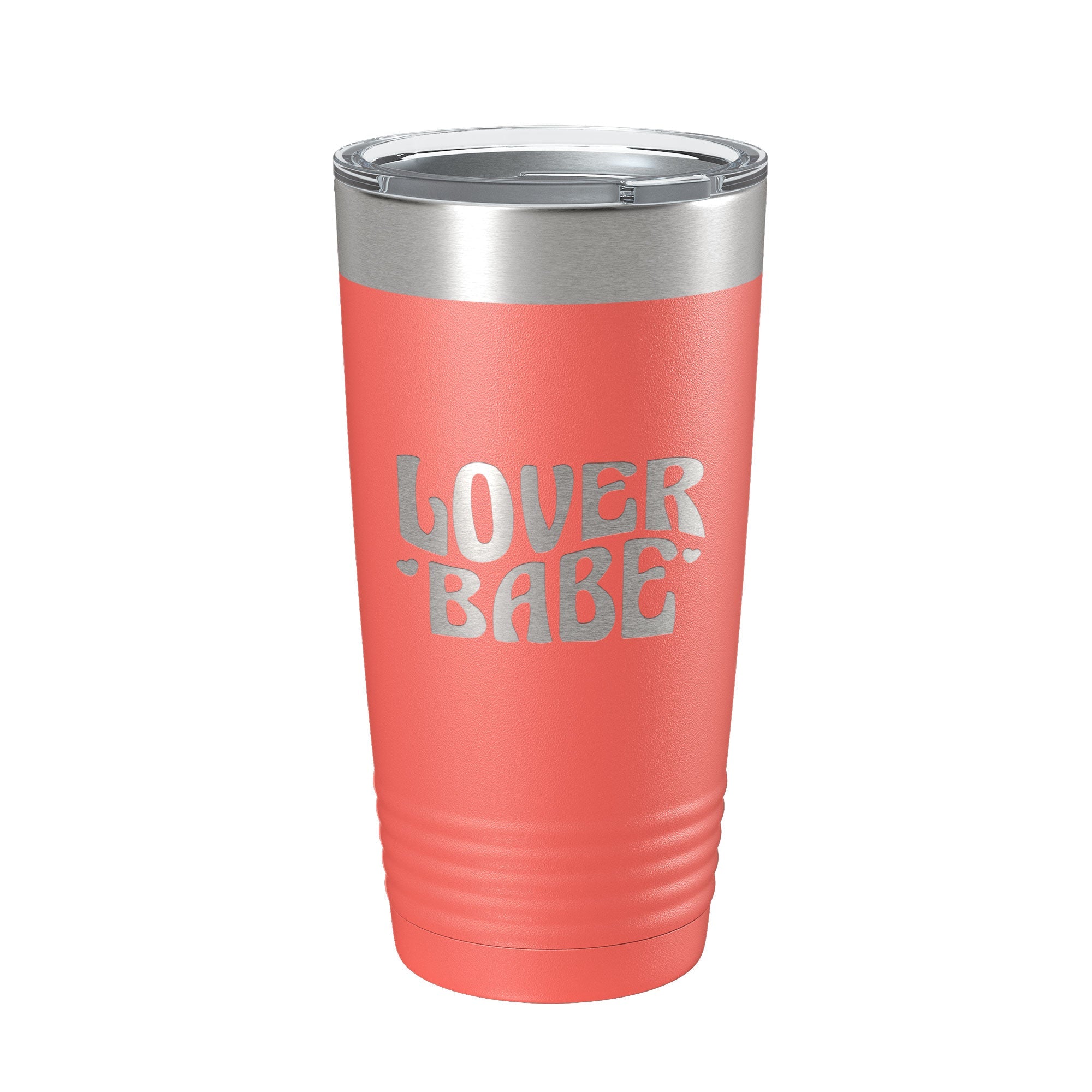 Side view of Charming Retro Lover Babe Insulated Travel Mug