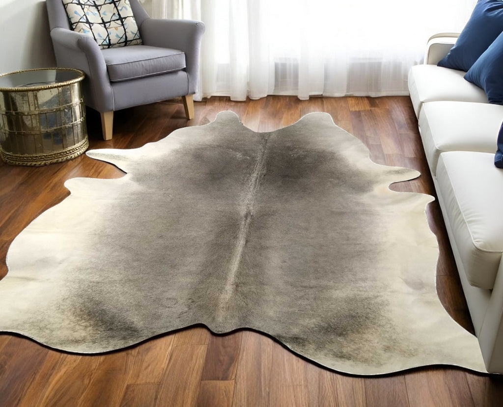 5' X 6' Natural Cowhide Handmade Area Rug