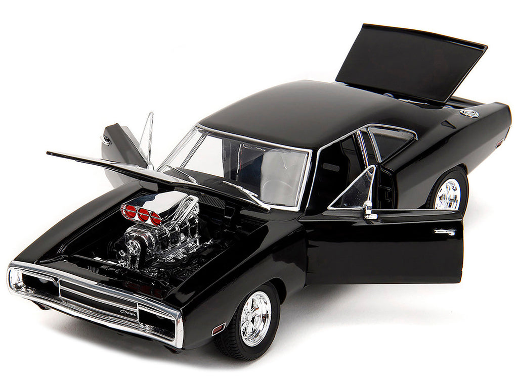 Back view of Dom's Dodge Charger R/T diecast model highlighting design