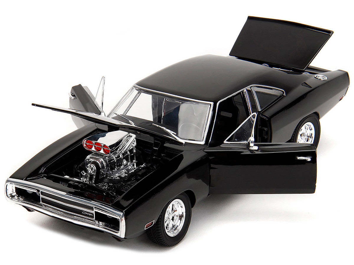 Back view of Dom's Dodge Charger R/T diecast model highlighting design