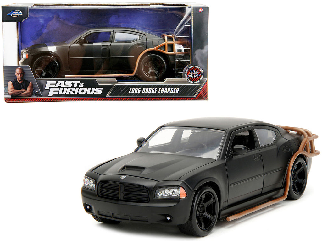 Rear view of Fast & Furious 2006 Dodge Charger Diecast Model highlighting features