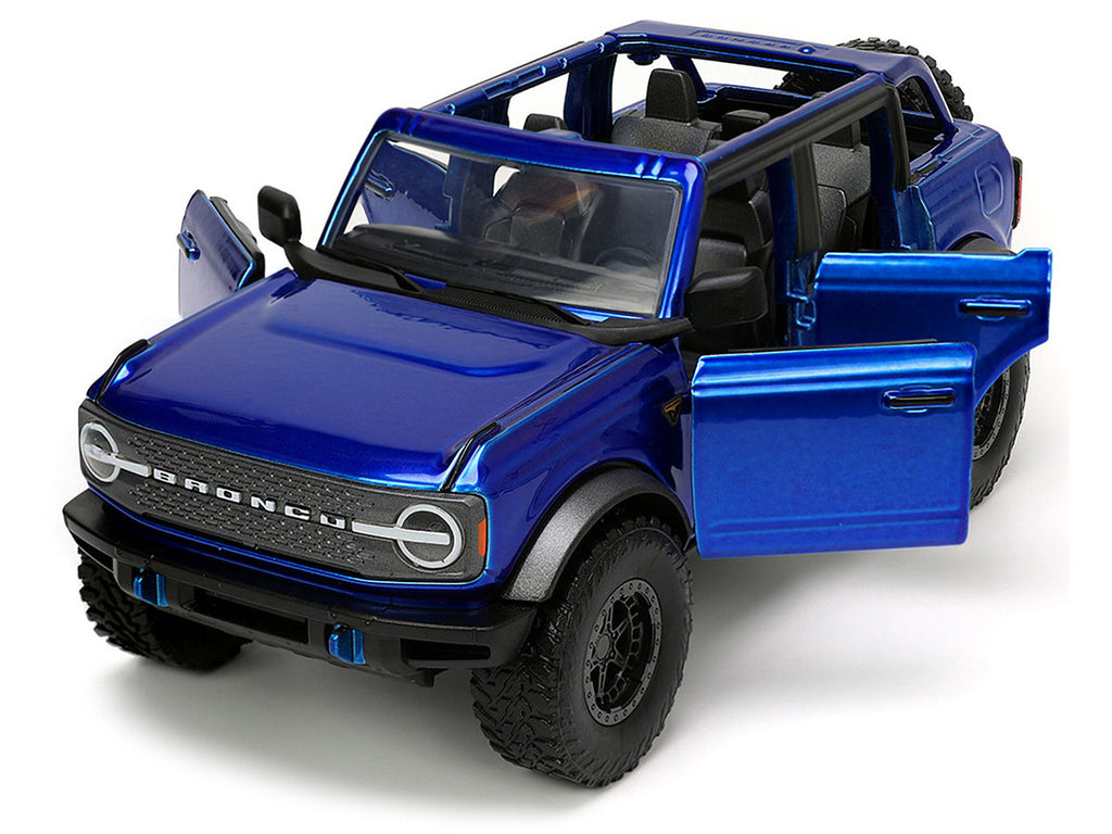 Top view of 2021 Ford Bronco Open-Top Diecast Model Car highlighting design features