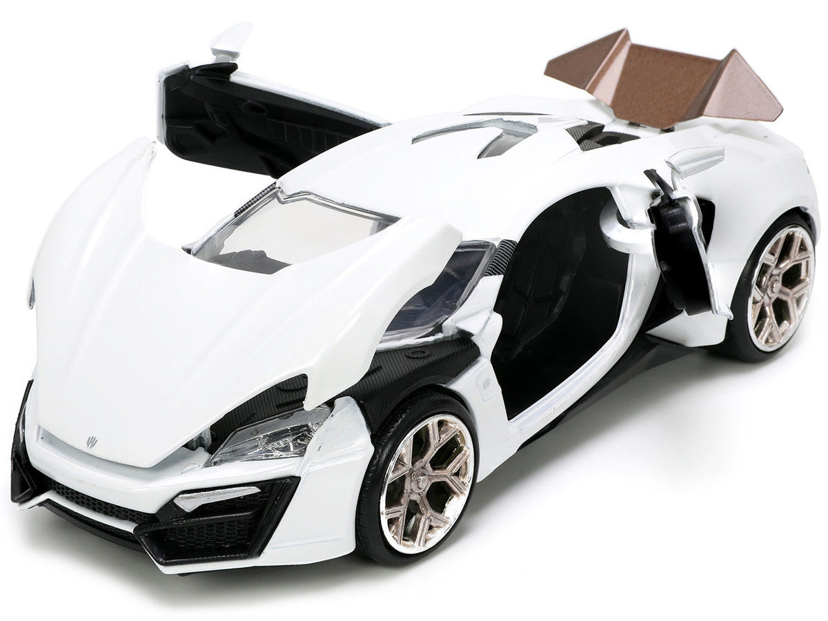Lykan Hypersport Diecast Model Car with doors open showing interior