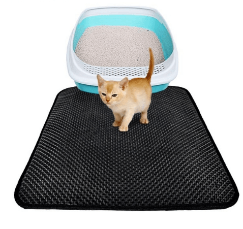 Cleaning the Ultimate Clean Paws Cat Litter Mat with a vacuum