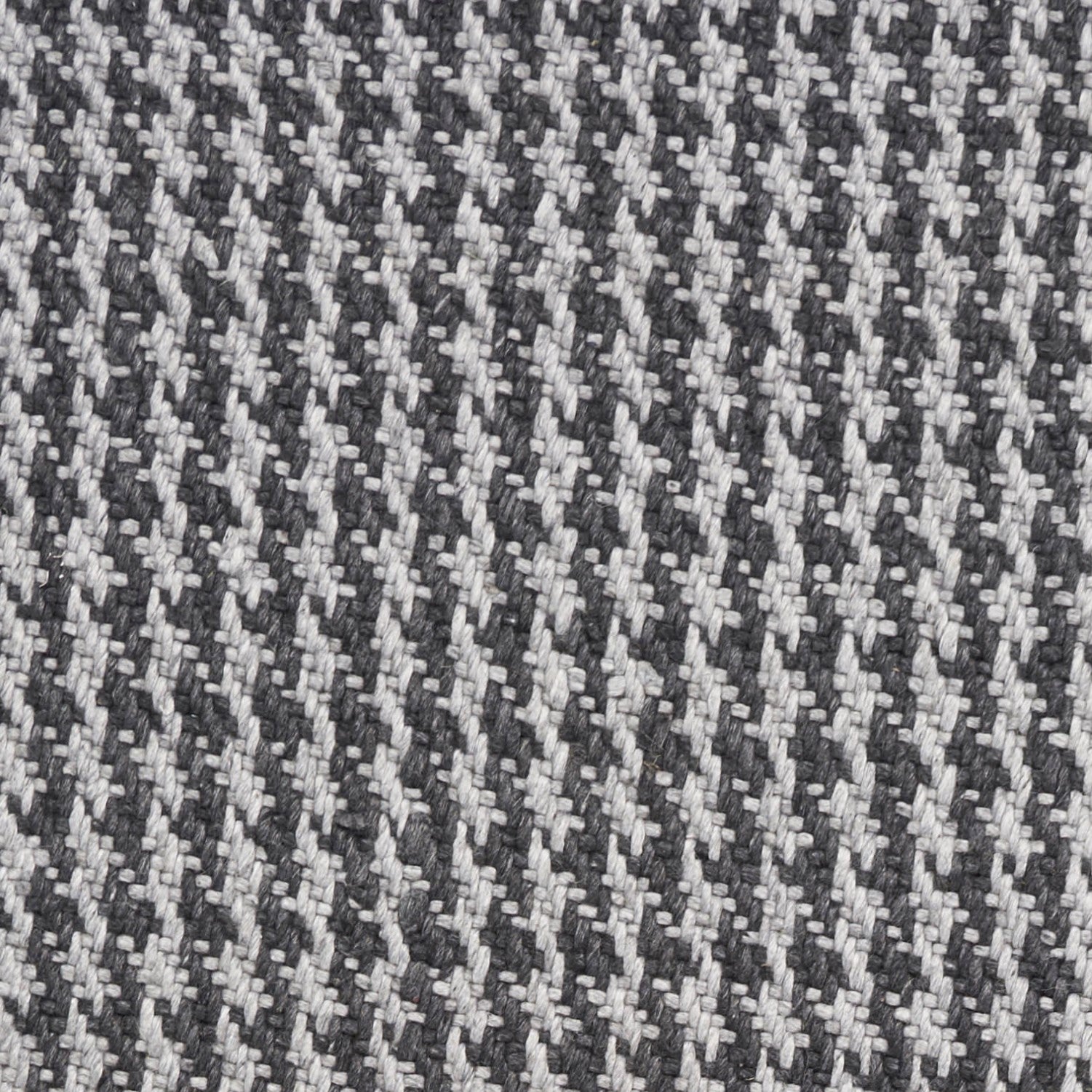 8' X 10' Gray And Light Gray Wool Houndstooth Hand Woven Area Rug With Fringe