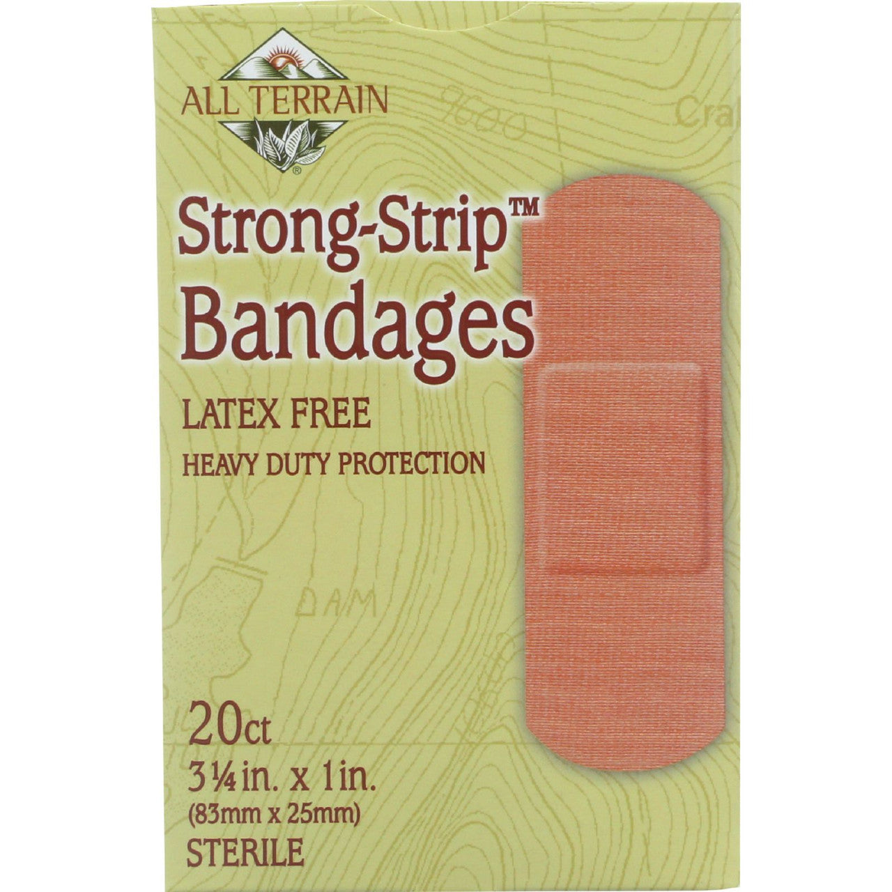 Close-up of All Terrain Waterproof Bandages showing adhesive and waterproof design