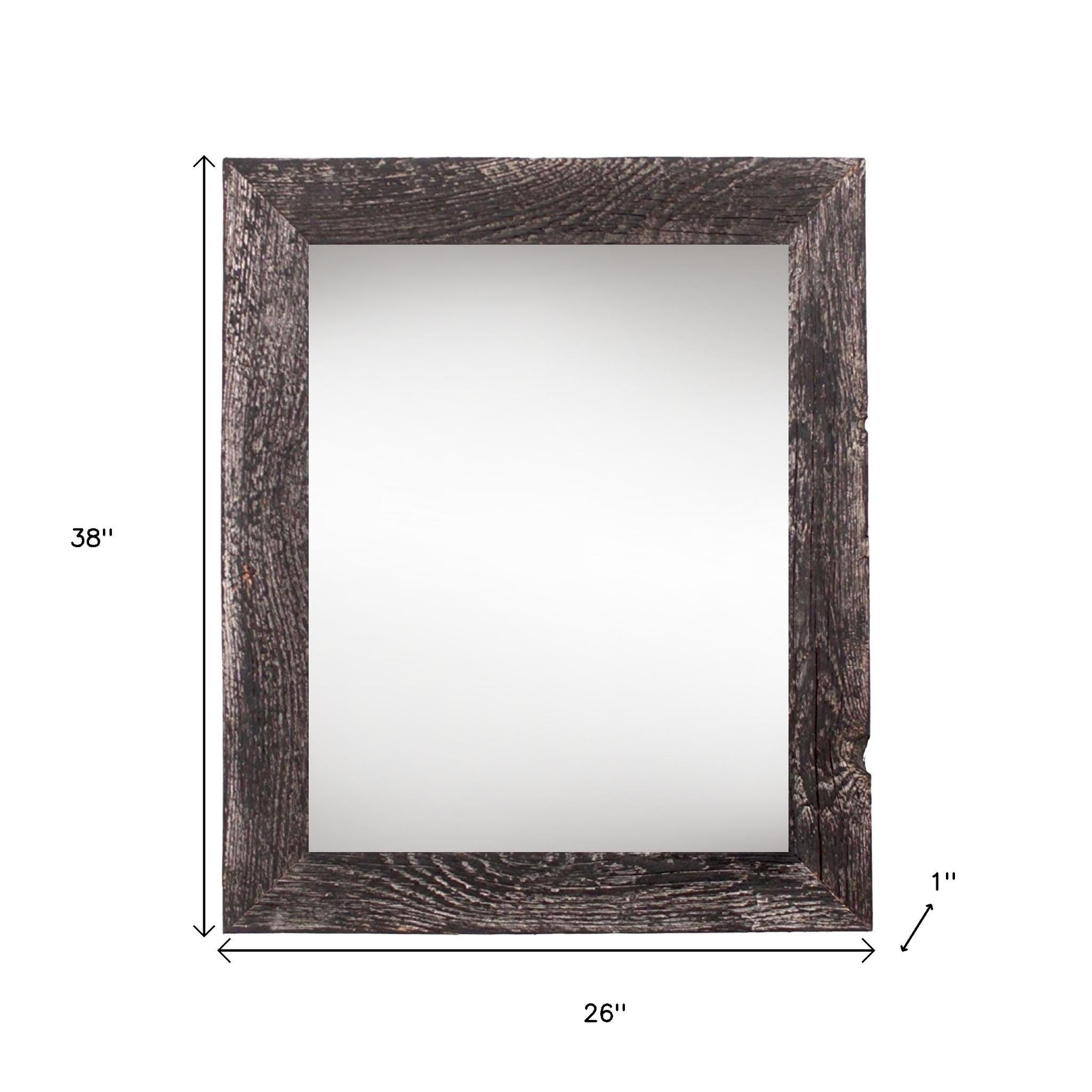 Side angle of the 24" x 36" Black Solid Wood Picture Frame showcasing craftsmanship