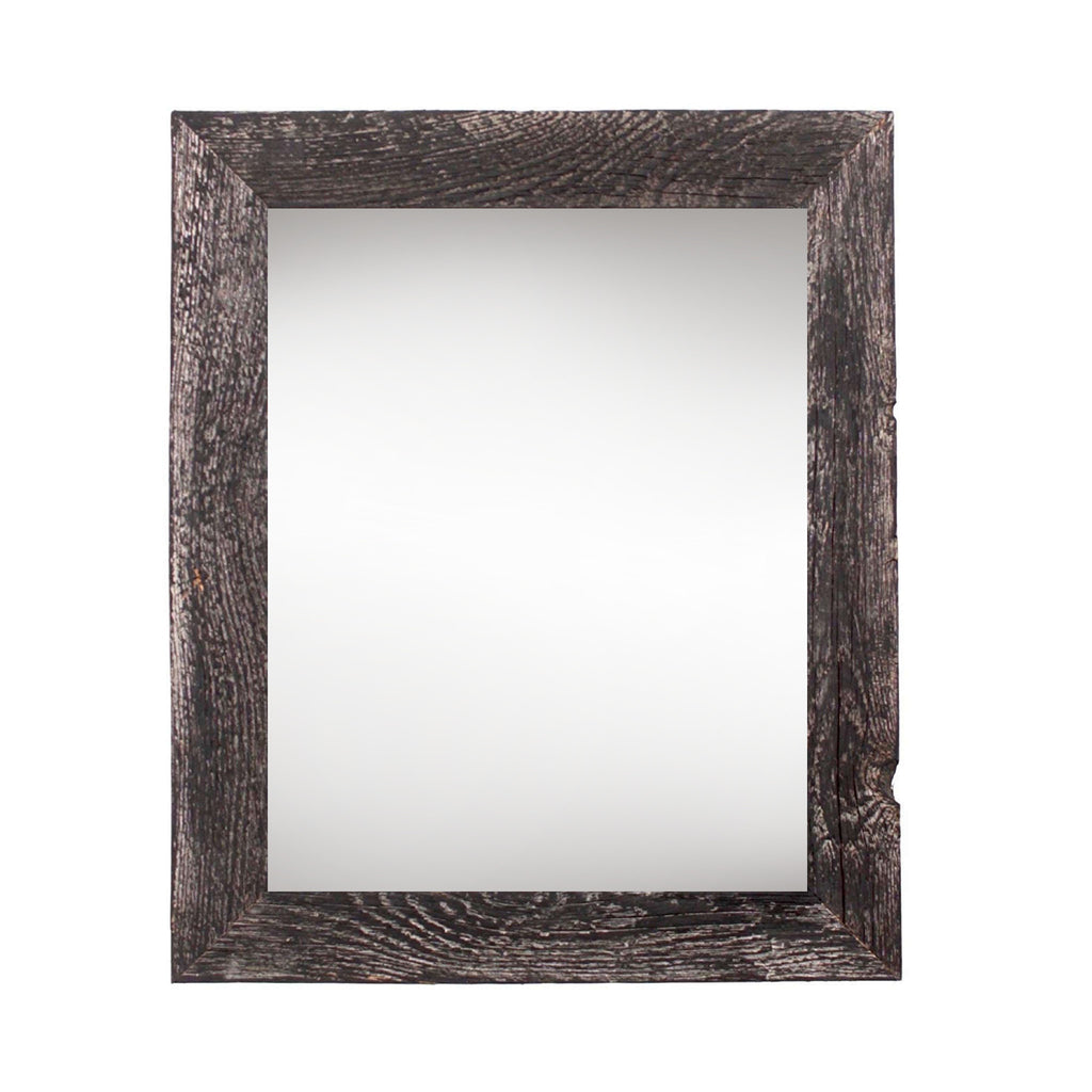 Back view of the Black Solid Wood Frame for easy mounting by Homeroots