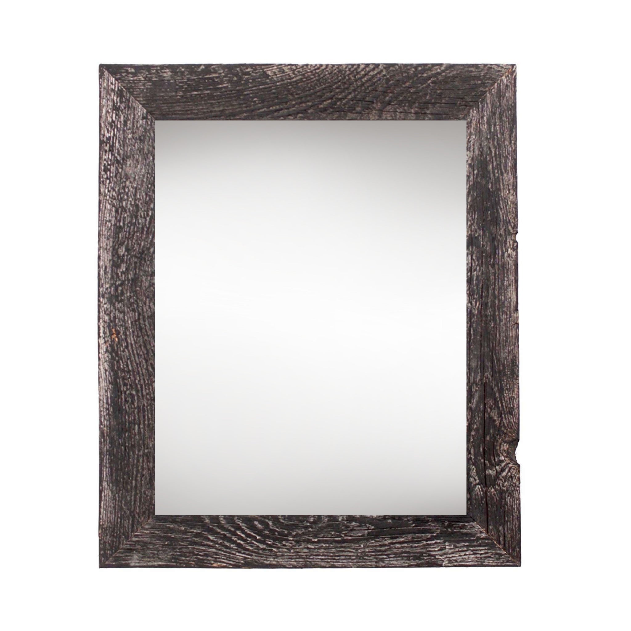 Back view of the Black Solid Wood Frame for easy mounting by Homeroots