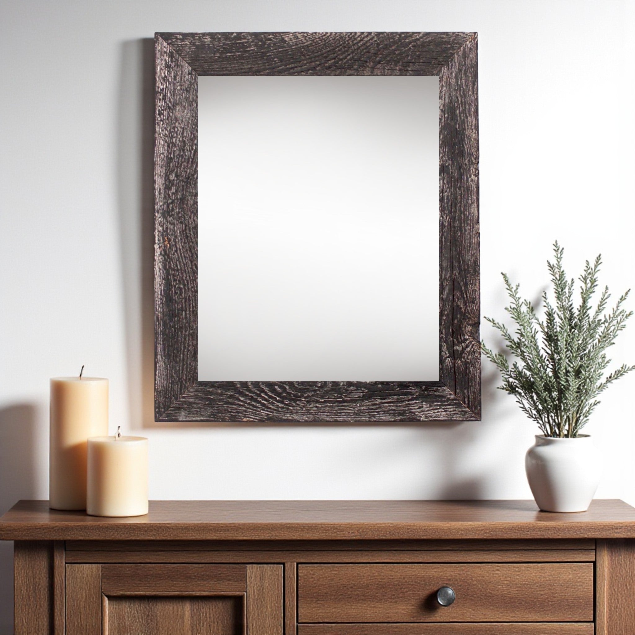 Display of 24" x 36" Black Frame with family photos by Homeroots