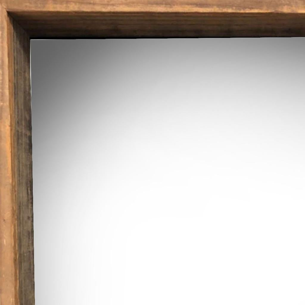 Gray Solid Wood Picture Frame styled with decorative elements on a shelf